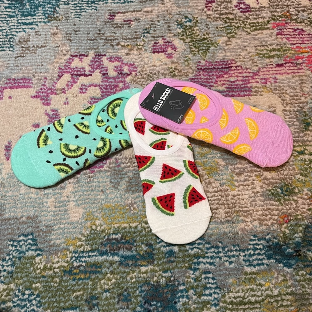 Women’s Fruit Themed Liner Socks